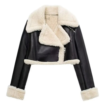 Winter Coat Zipper Short Jacket