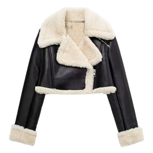 Winter Coat Zipper Short Jacket