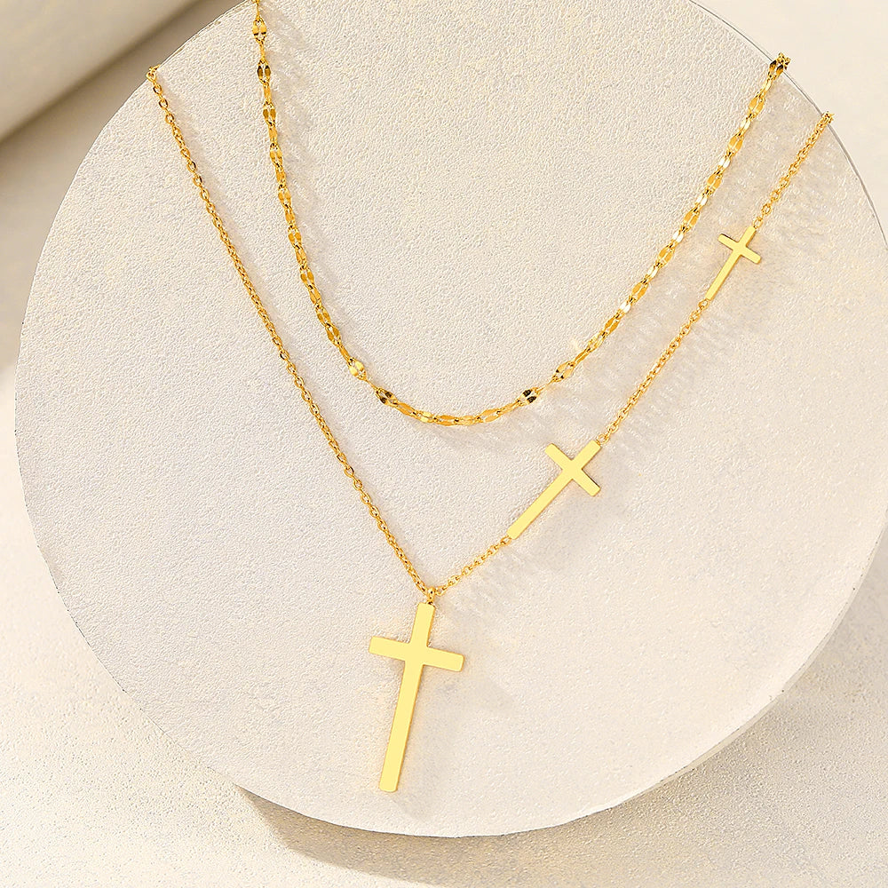 Cross Pendant Choker